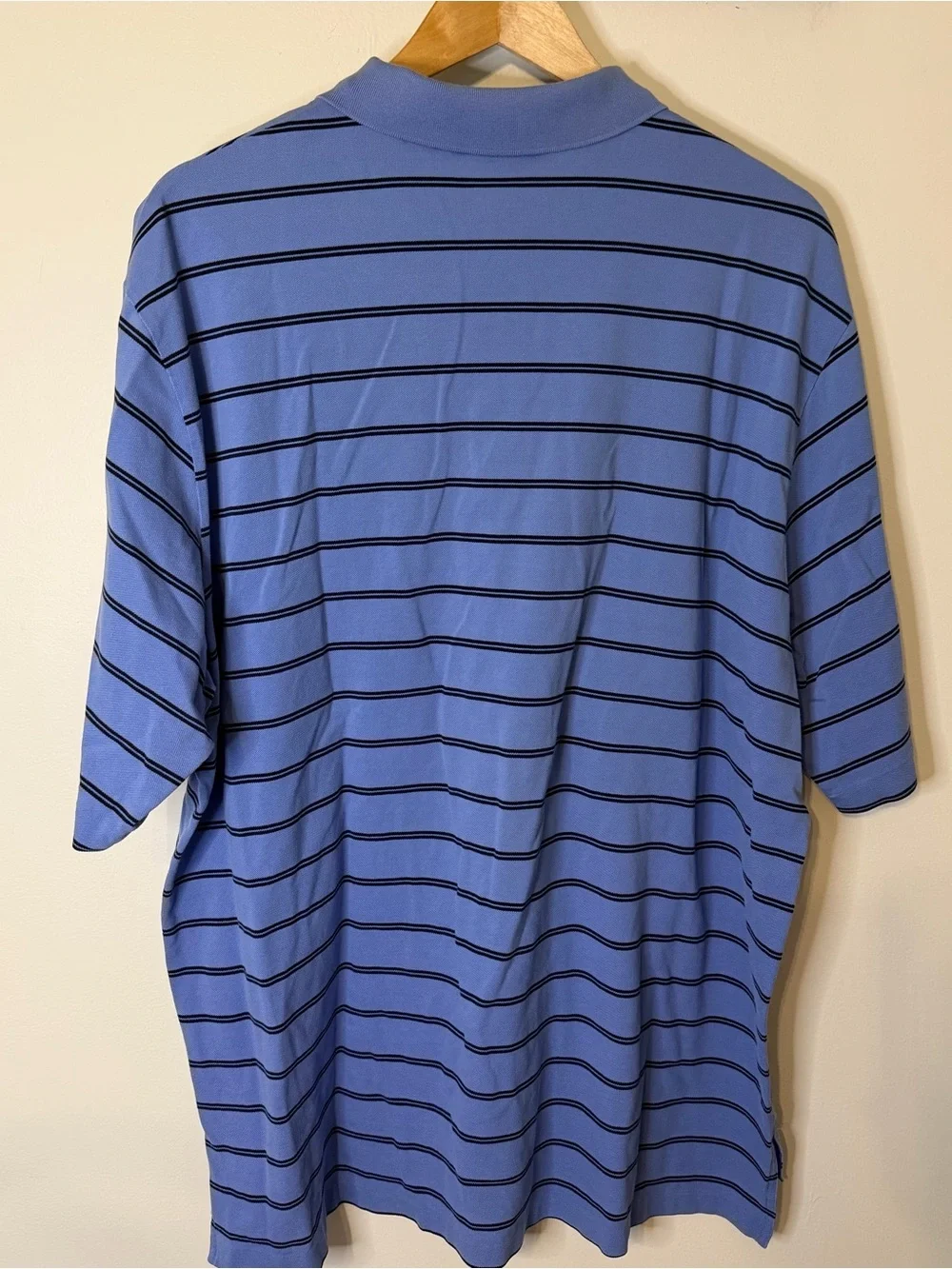 Polo Golf Ralph Lauren XXL Blue Striped Pima Cotton Polo Shirt Classic Golf